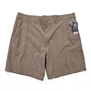 Flag & Anthem MadeFlex Mens‎ Shorts Size 40 Tan Flat Front Casual